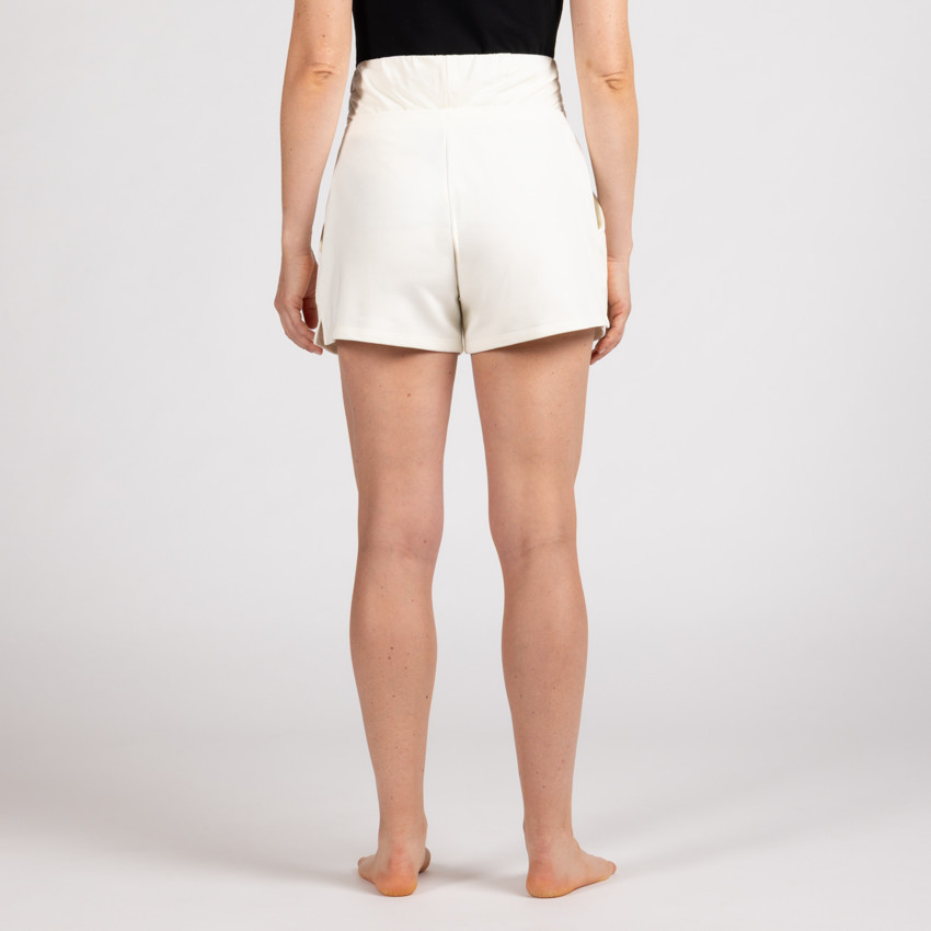 Short de grossesse avec bandeau haut en molleton uni 