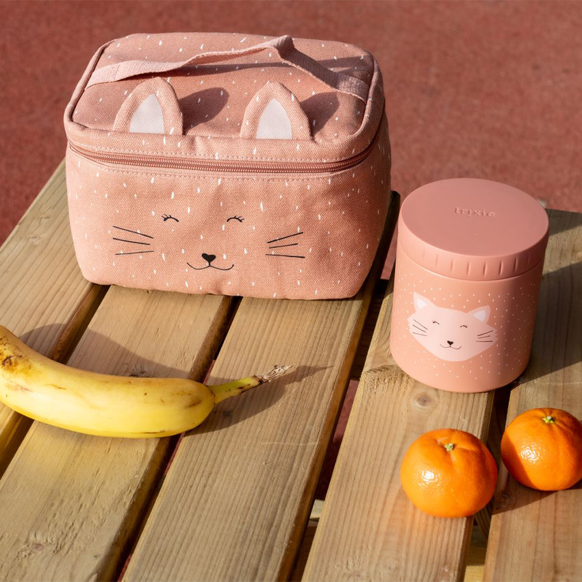 Sac repas isotherme Mrs. Cat rose 
