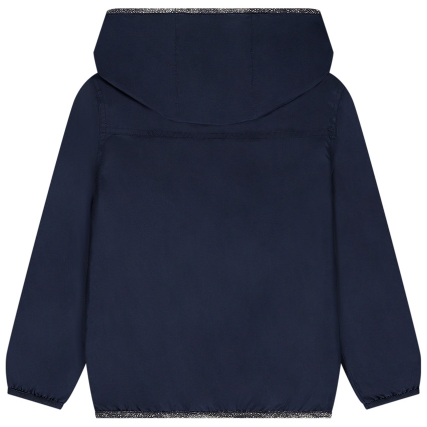 Coupe-vent uni à doublure imprimée pour fille 