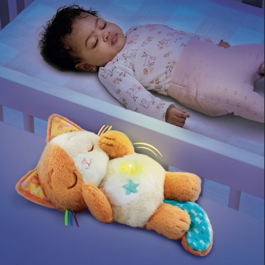 Peluche musicale Mon Chaton douce nuit orange 