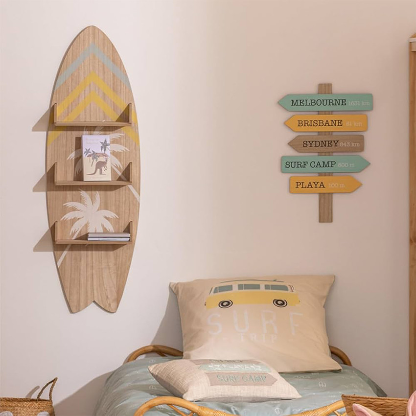 Etagère murale planche de surf Australie 112 cm  