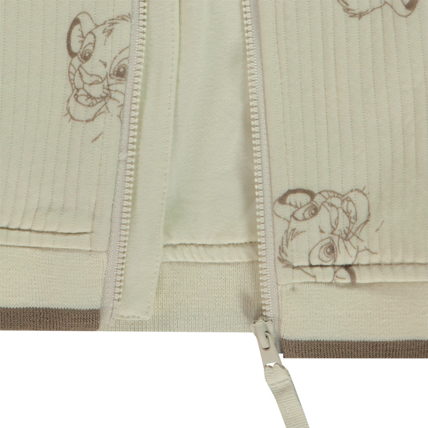 Gilet teddy matelassé imprimé Simba Disney pour bébé garçon 
