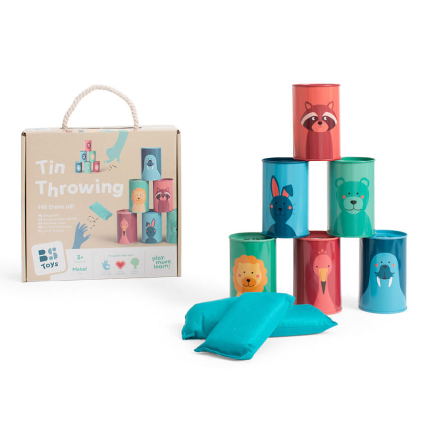 Jeu chamboule-tout animaux sauvage  