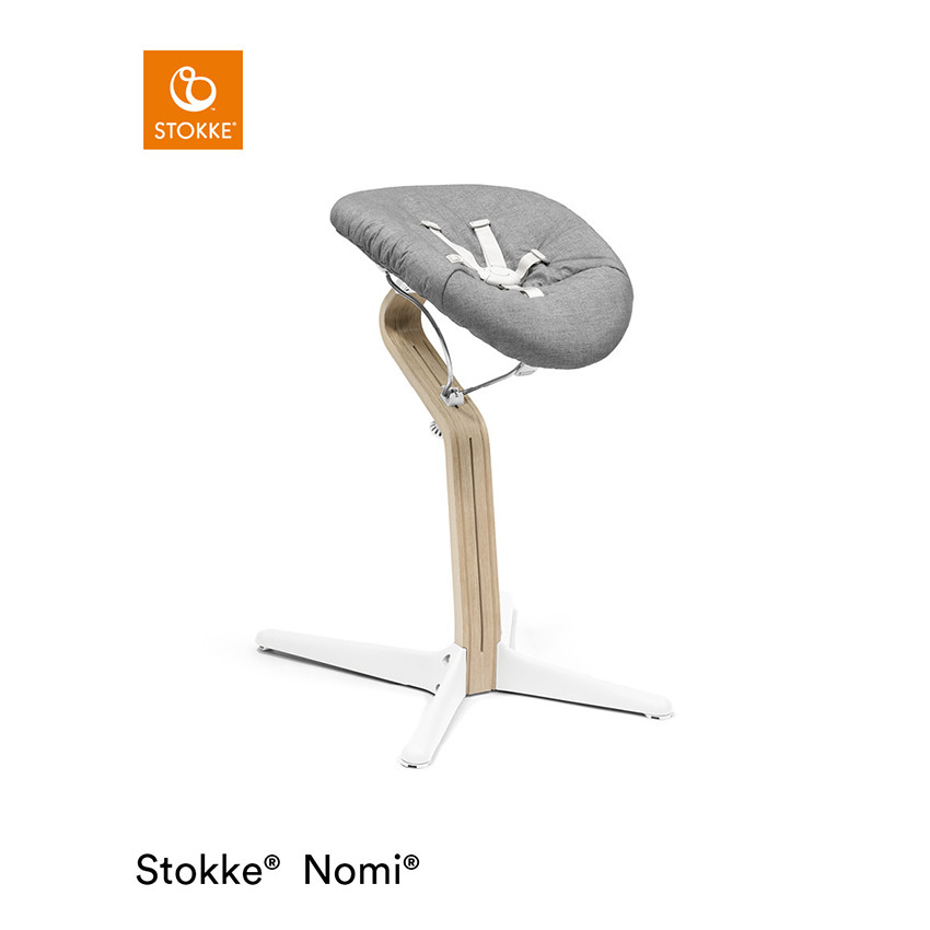 Chaise haute évolutive Nomi naturel/blanc - Blanc (Stokke) - Image 2