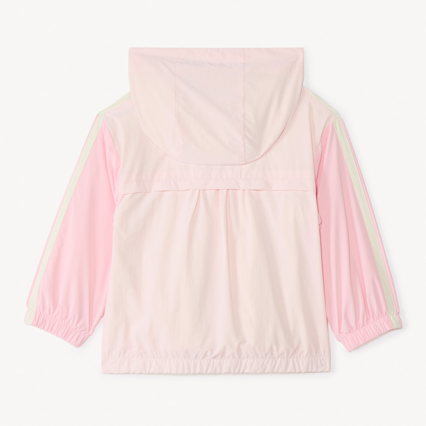 Coupe-vent à capuche effet color block pour bébé fille 