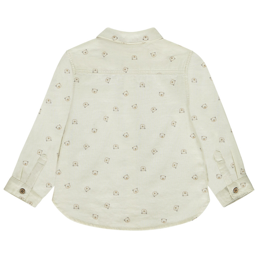 Chemise manches longues imprimé oursons pour bébé garçon 