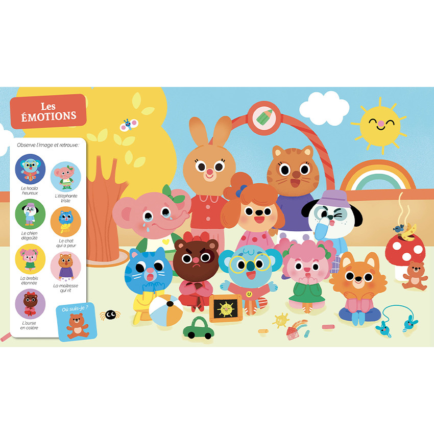 Livre Cherche et trouve " Les émotions" 1an+ 