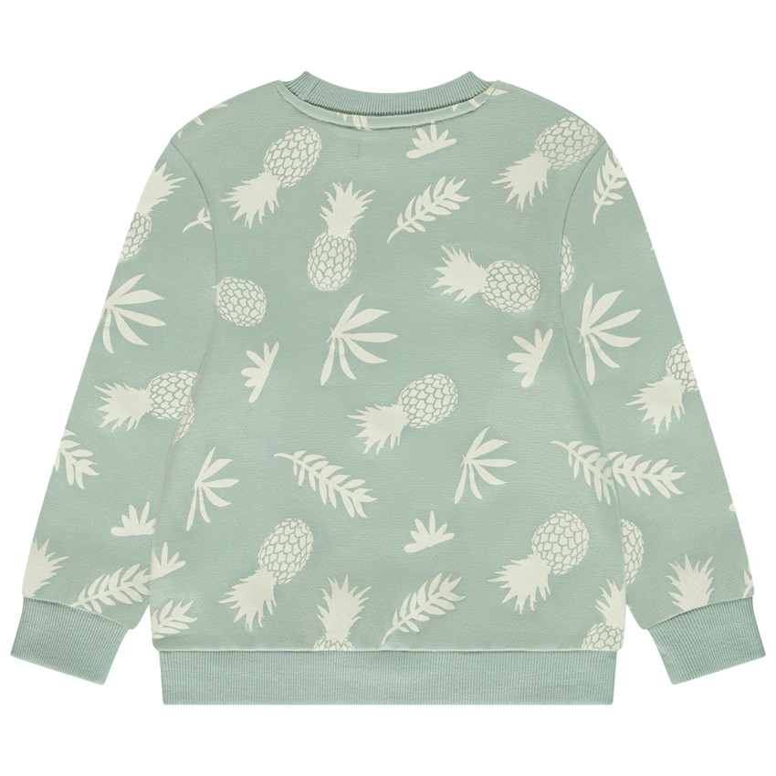 Sweat molleton imprimé fantaisie et puff print pour garçon 