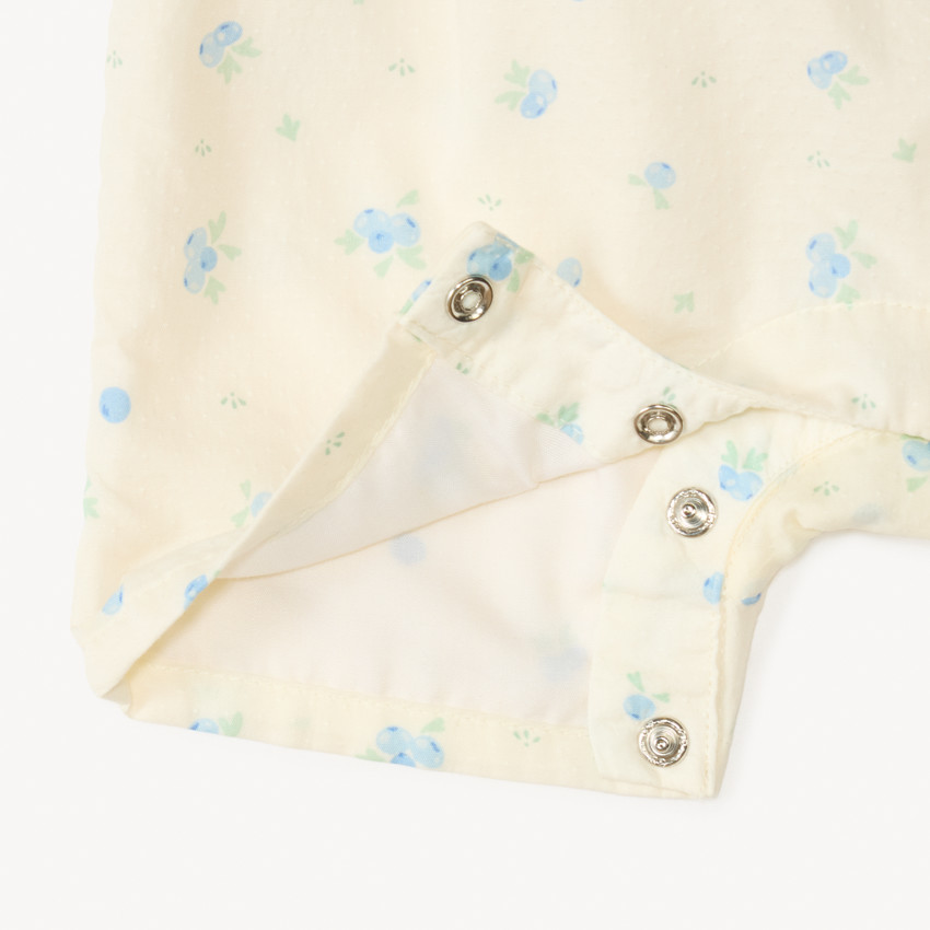 Combishort imprimé myrtilles pour bébé fille 