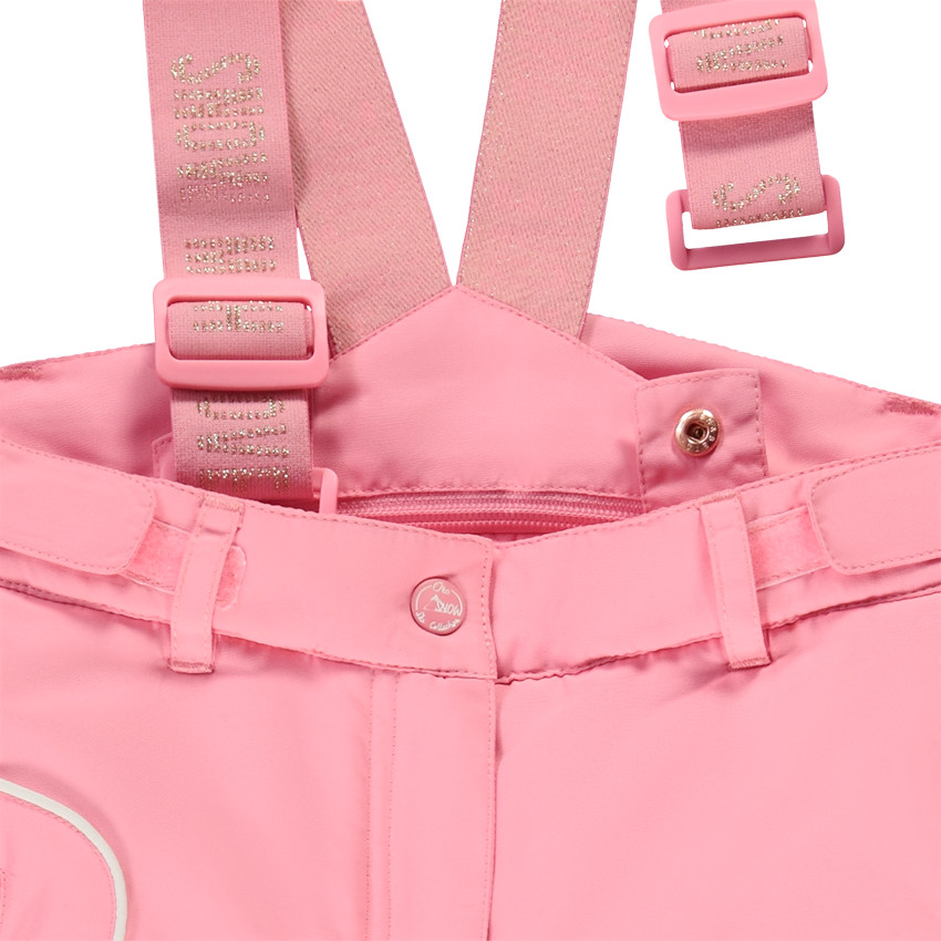 Pantalon de ski à bretelles amovibles pour fille 
