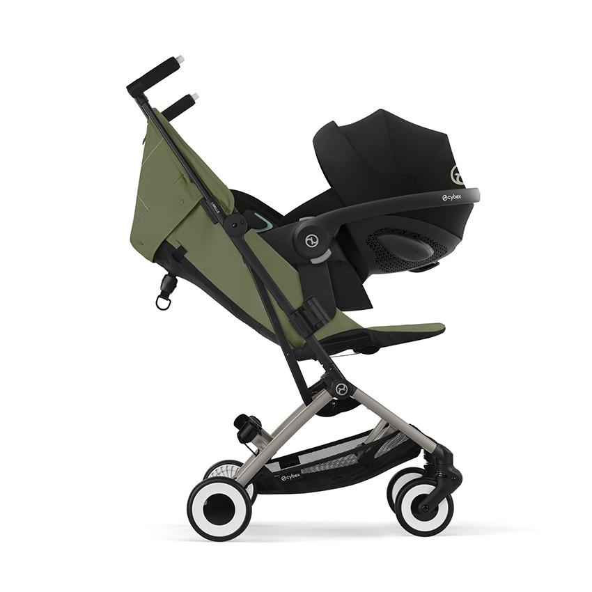 Poussette canne ultra-compacte Libelle taupe/moss green 