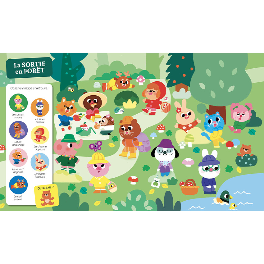 Livre Cherche et trouve " Les émotions" 1an+ 