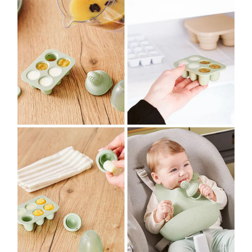 Set de contenants silicone & Grignoteuse 