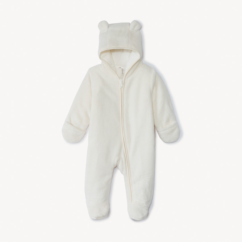 Combi-pilote uni avec capuche ludique pour bébé fille  