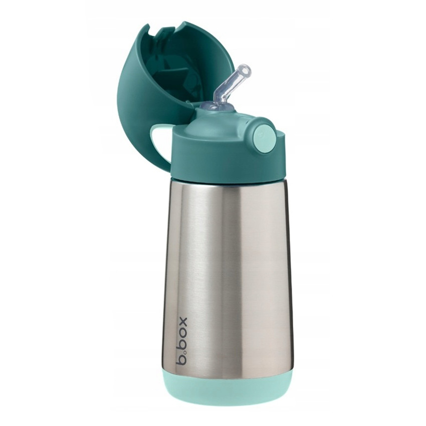 Gourde isotherme avec paille 350ml Emerald Forest 