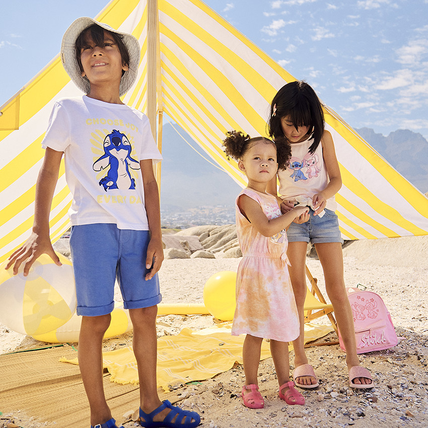 T-shirt manches courtes print Stitch Disney pour garçon 