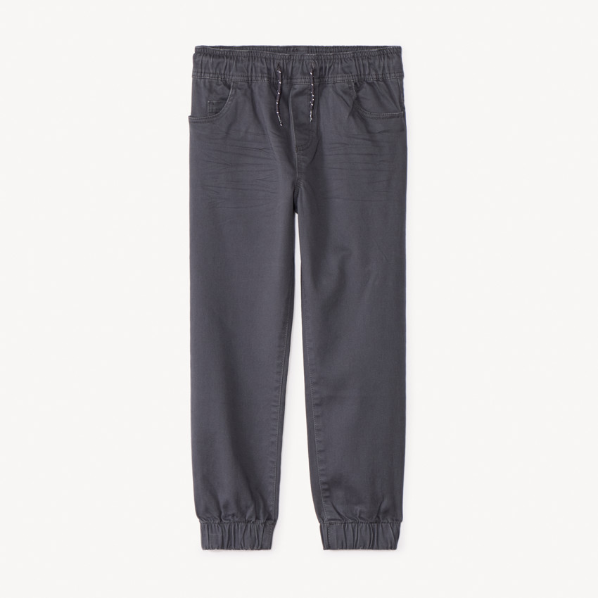 Pantalon jogger en twill uni pour garçon  