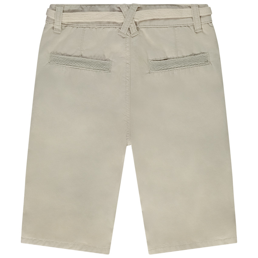 Bermuda ceinturé en twill pour garçon 