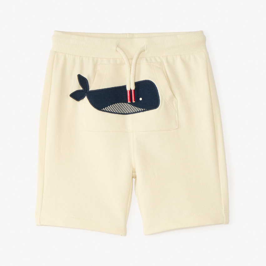 Short avec poche kangourou pour bébé garçon