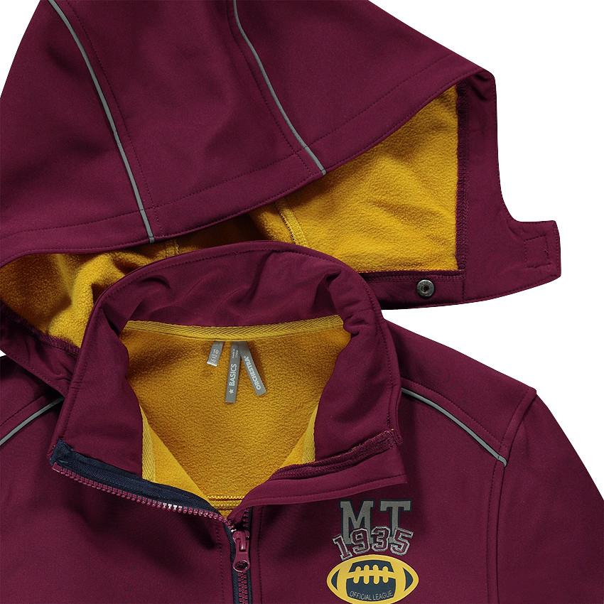 Junior - Veste (softshell) doublée micropolaire à capuche amovible 
