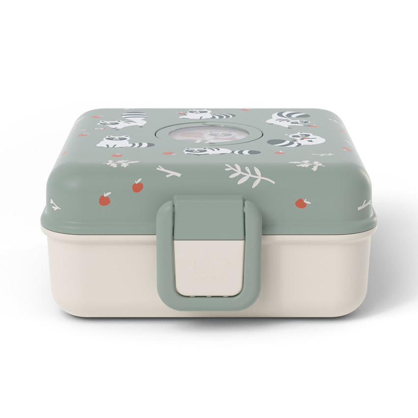 Lunchbox personnalisable 850ml Snacky avec couverts Raccoon 