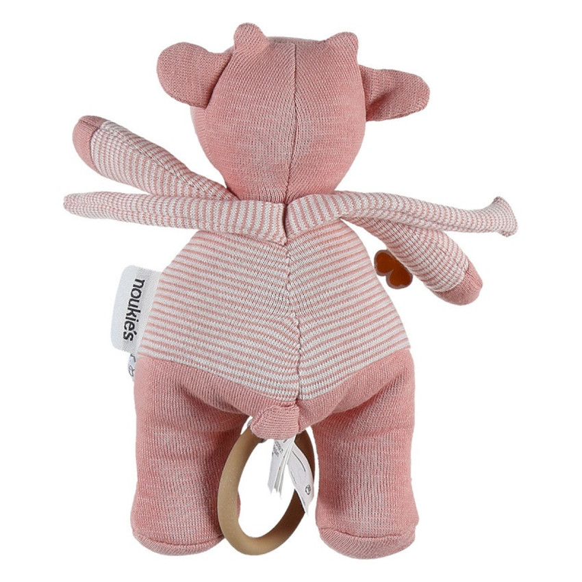 Peluche musicale en coton Lola - Rose 