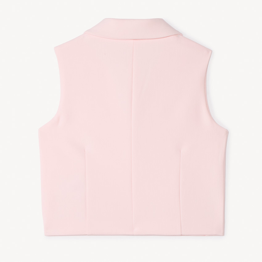 Veste sans manches style blazer pour fille 