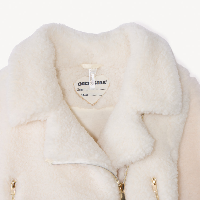 Perfecto en sherpa moutonné pour bébé fille 