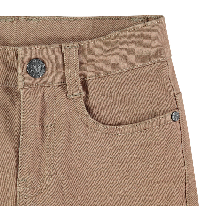 Pantalon slim en twill effet crinkle pour garçon 