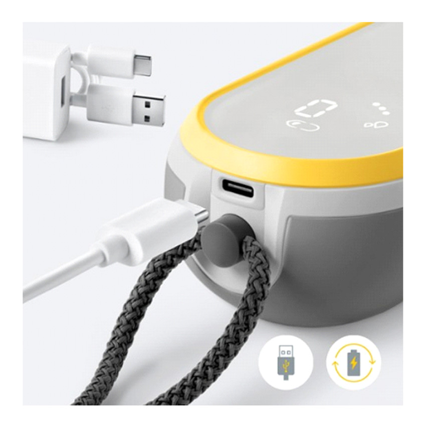 Tire-lait portable Freestyle mains libres double électrique - Jaune (Medela) - Image 3