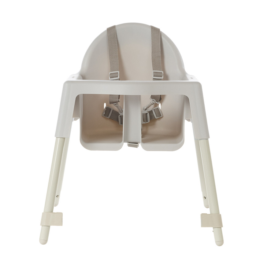 Chaise haute fixe 2 en 1 Capucine 2.0 beige - Ecru (Babycare) - Image 4