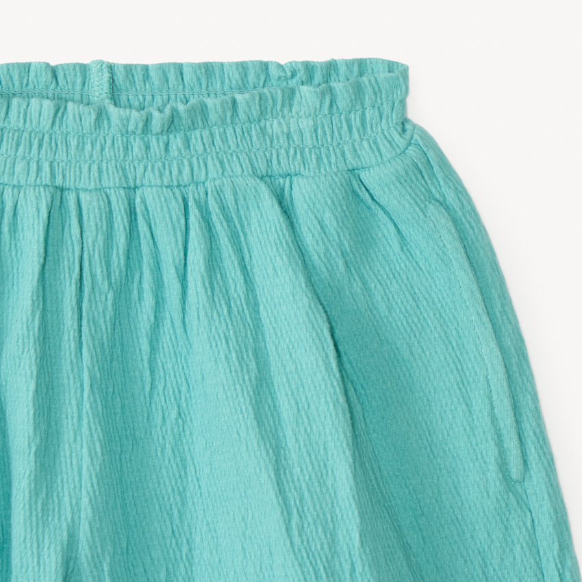 Ensemble 2 pièces débardeur + short broderie coquillages pour fille 