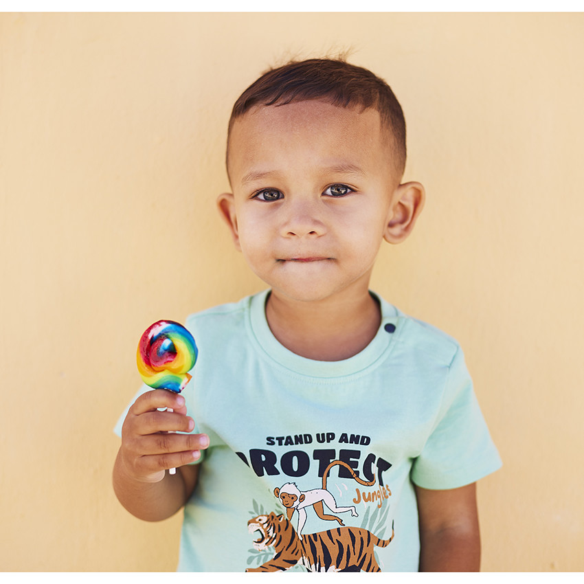 T-shirt manches courtes avec print fantaisie pour bébé garçon 