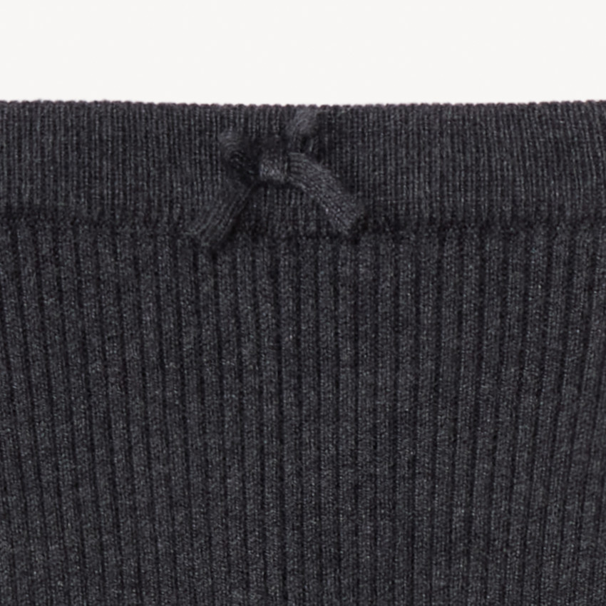 Caleçon long côtelé uni pour bébé fille 