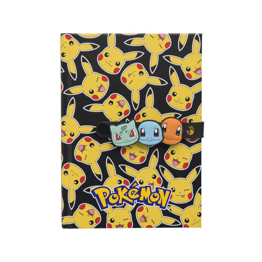 Carnet Pikachu avec bracelet Pokémon