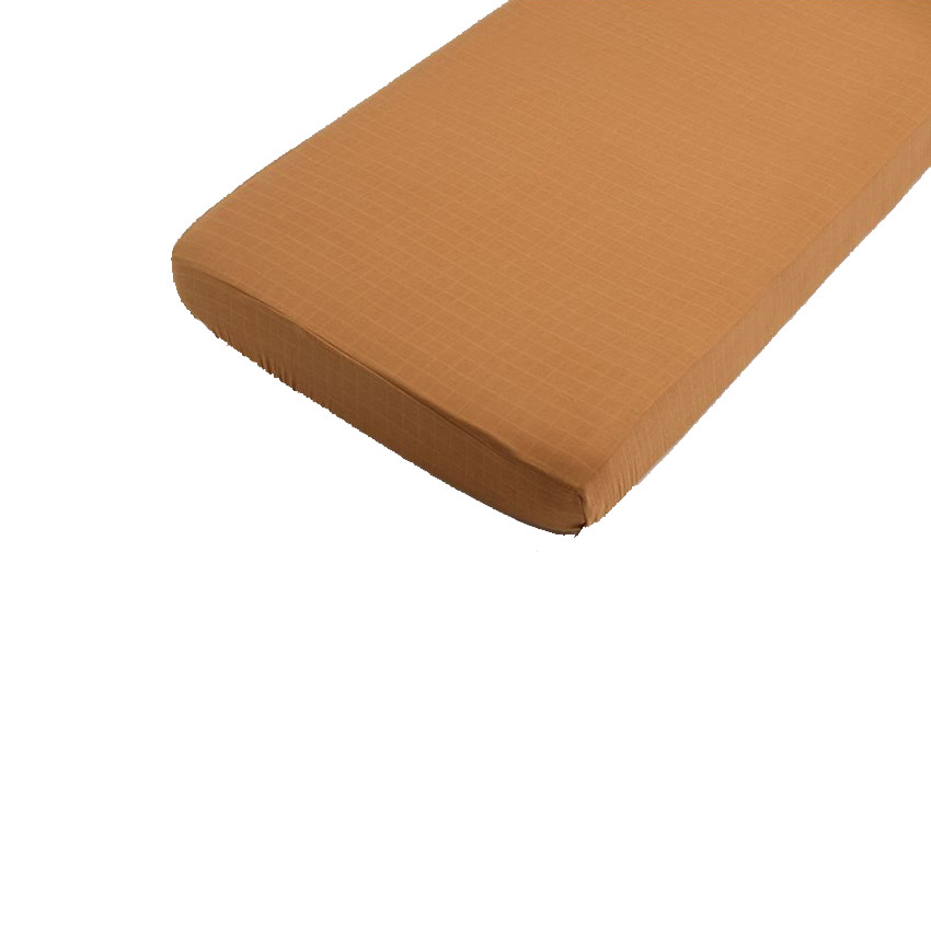 Lot de 2 draps housse pour lit bébé en mousseline de coton bio Orsino 