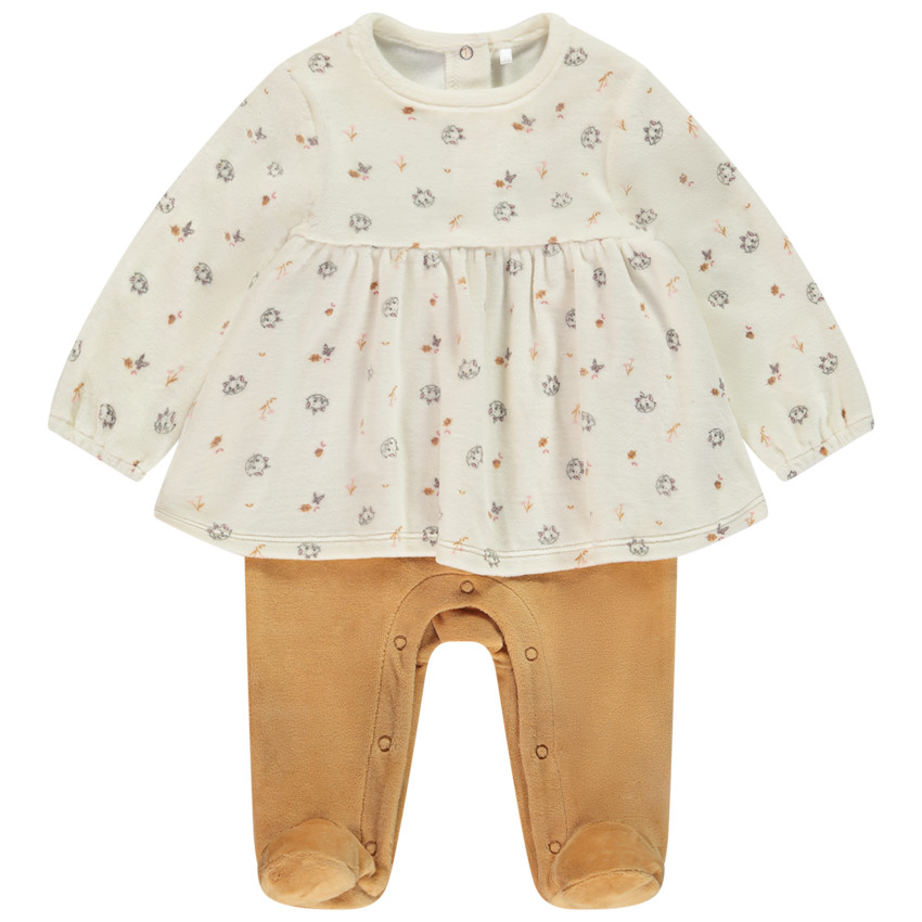 Dors-bien en velours effet 2 en 1 Marie Disney pour bébé fille 