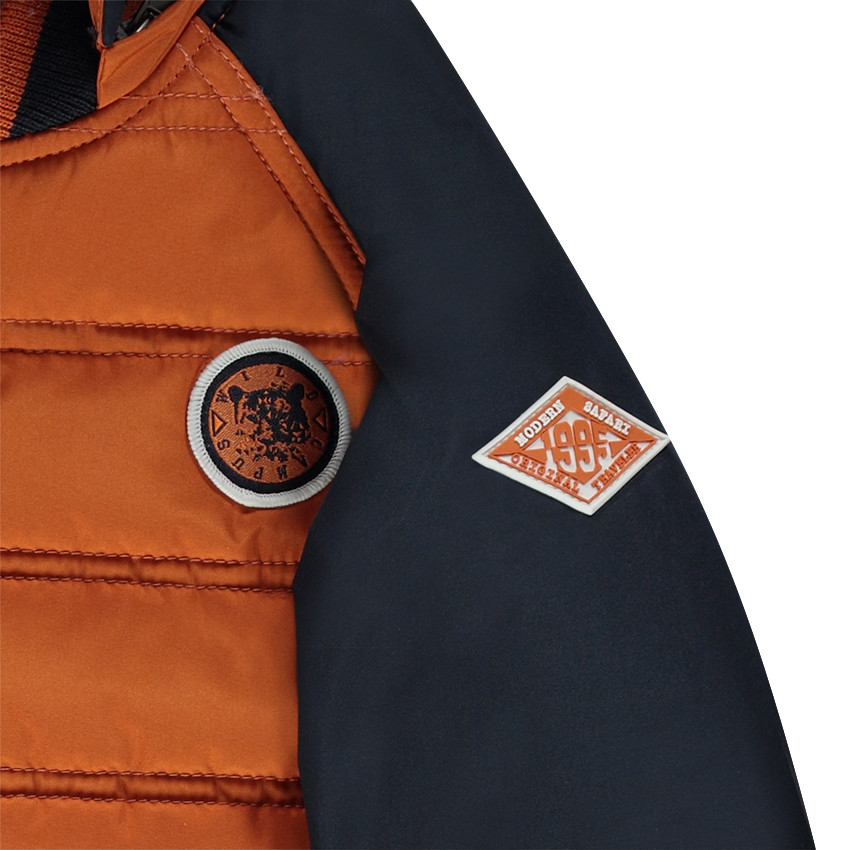 Doudoune esprit bombers à capuche amovible 