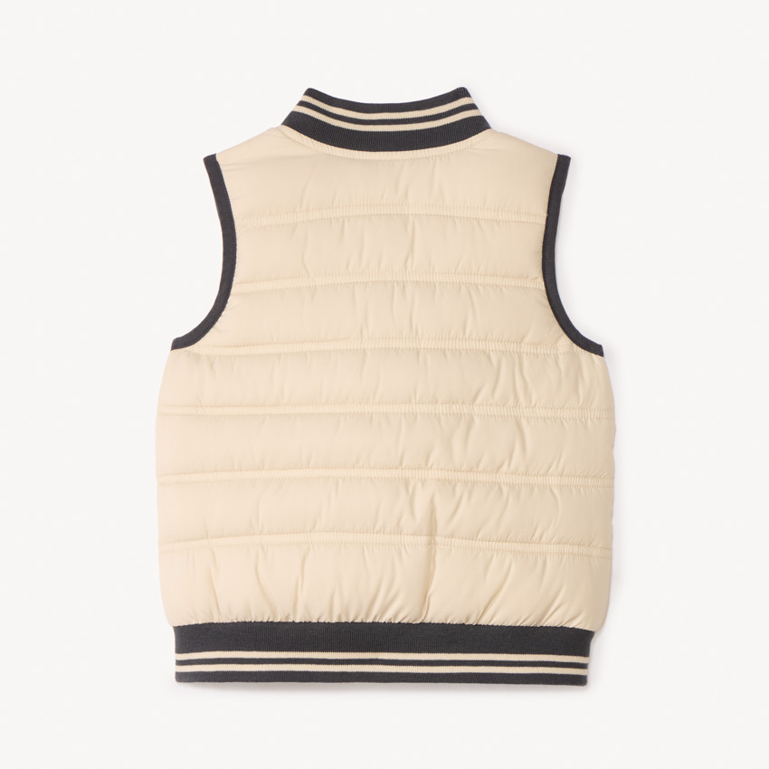 Doudoune sans manches uni pour bébé garçon 