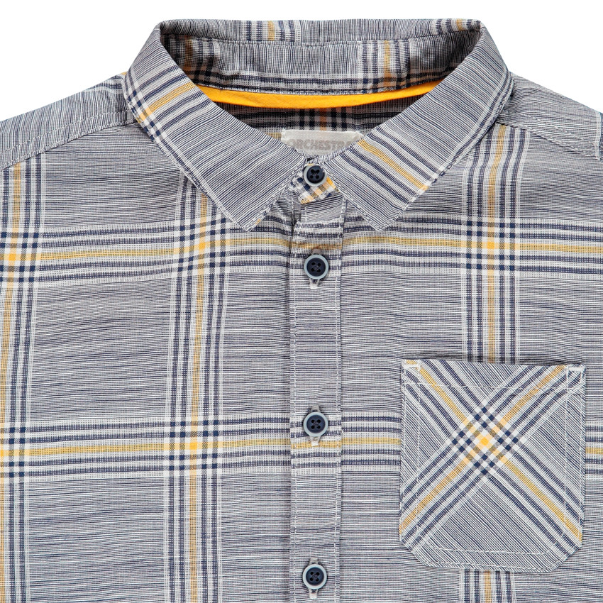 Chemise manches courtes à carreaux pour enfant garçon 