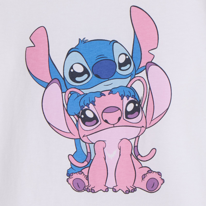 T-shirt manches longues Stitch & Angel Disney fille 