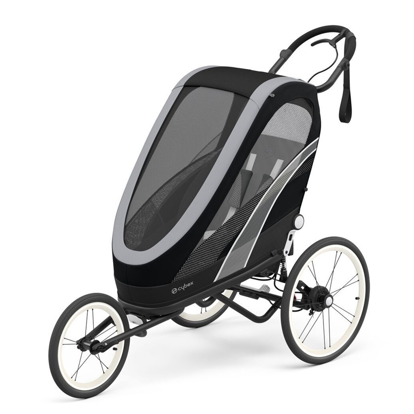 Pack siège poussette sport Zeno - All Black 