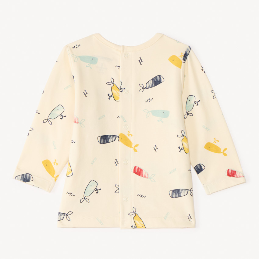 Set pyjama 2 pièces pour bébé garçon avec finitions différentes selon l'âge 