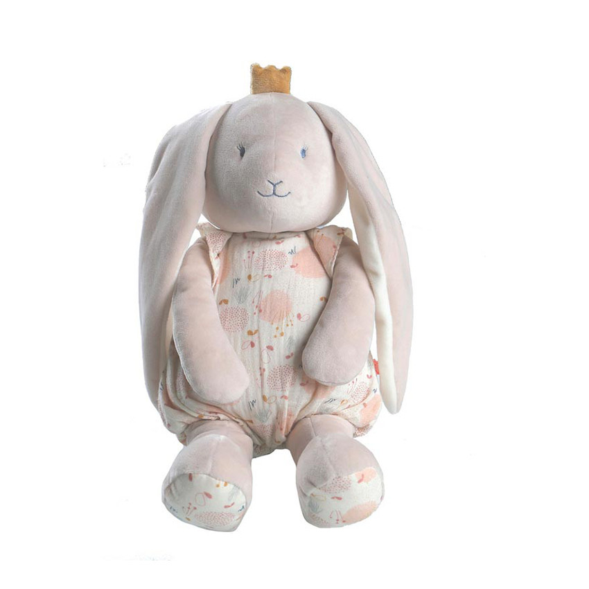 Peluche Lapin Lina & Joy en veloudoux - Small Main Peluche Lapin Lina & Joy en veloudoux - Small