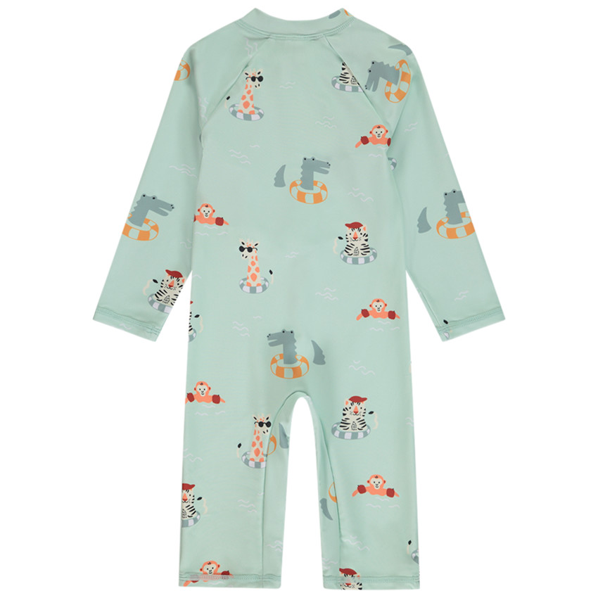 Combinaison de bain anti-UV imprimée pour bébé garçon 