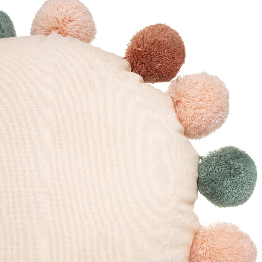 Coussin décoratif à pompons Princesse 