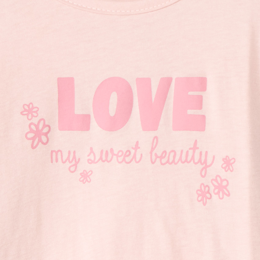 T-shirt manches longues print fantaisie pour bébé fille 