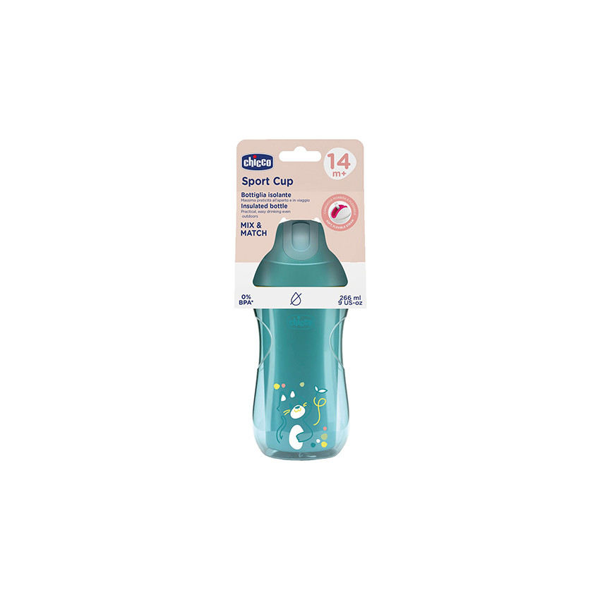 TASSE A PAILLE DE SPORT BLEU 14M+ 