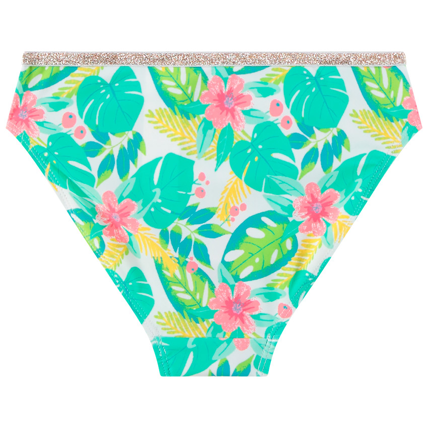 Maillot de bain 2 pièces imprimé tropical pour fille 