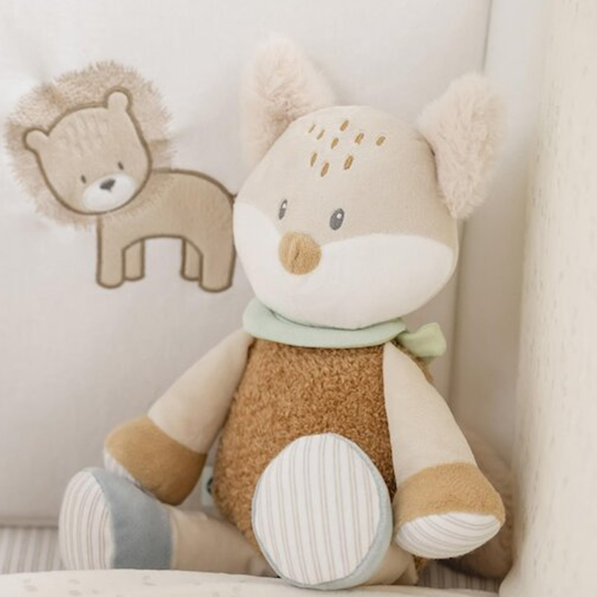 Peluche Renard Flo - Vert Menthe - 32 cm 